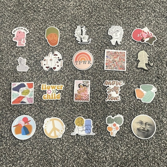 Set of 20 Boho‎ Stickers - Picture 1 of 3